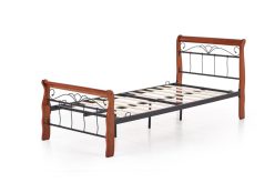 Łóżko z metalu i drewna 90x200 VERONI 10