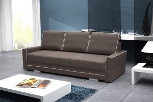 Kanapy z poduszkami do salonu z dużą powierzchnią spania SIMONA B 6