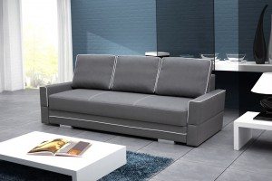 Kanapy z poduszkami do salonu z dużą powierzchnią spania SIMONA B 12