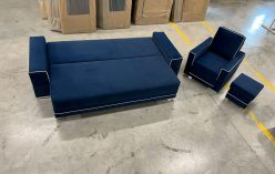 Kanapy z poduszkami do salonu z dużą powierzchnią spania SIMONA B 30