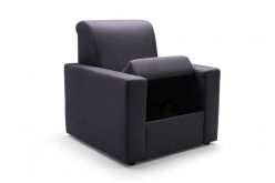 Sprężynowy fotel ze schowkiem EVELINE - piękne tkaniny do wyboru 6