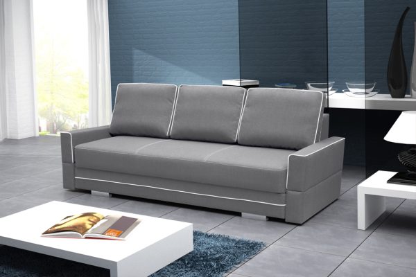 Kanapy z poduszkami do salonu z dużą powierzchnią spania SIMONA B 1