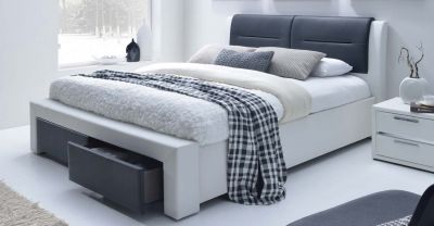 CASSANDRA S 160 - łóżko tapicerowane z szufladami 1