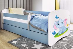 KIDS -łóżko łóżeczko z szufladą i barierką wzory 80x180 17