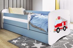 KIDS -łóżko łóżeczko z szufladą i barierką wzory 80x180 18