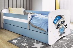 KIDS -łóżko łóżeczko z szufladą i barierką wzory 80x180 19