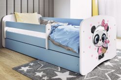 KIDS -łóżko łóżeczko z szufladą i barierką wzory 80x180 8