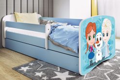 KIDS -łóżko łóżeczko z szufladą i barierką wzory 80x180 28
