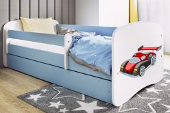 KIDS -łóżko łóżeczko z szufladą i barierką wzory 80x180 30