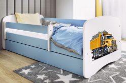 KIDS -łóżko łóżeczko z szufladą i barierką wzory 80x180 9