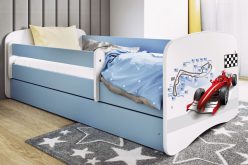 KIDS -łóżko łóżeczko z szufladą i barierką wzory 80x180 10