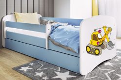 KIDS -łóżko łóżeczko z szufladą i barierką wzory 80x180 12