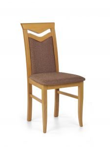 Krzesło CITRONE krzesło drewniane z tapicerowanym siedziskiem i oparciem 2