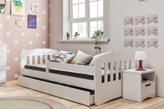 Łóżko dziecięce z materacem KINDER 1 80x180 w kilku kolorach 111