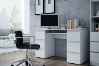 Duże komputerowe biurko z szufladami MODERN NEW - modne kolory 9