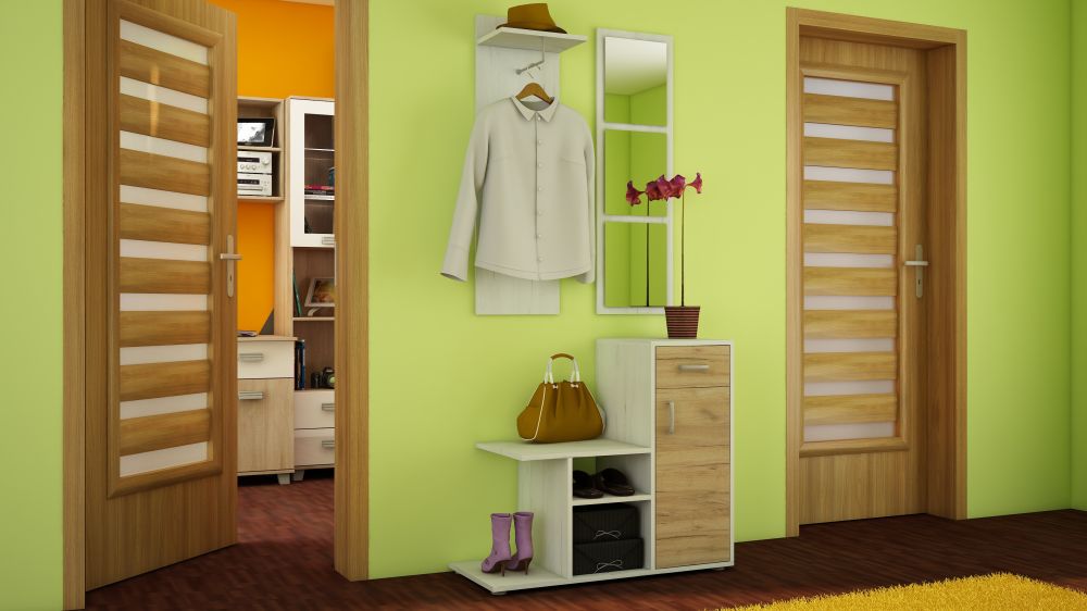 Garderoby z lustrem do przedpokoju MALMO - modne kolory do wyboru 2