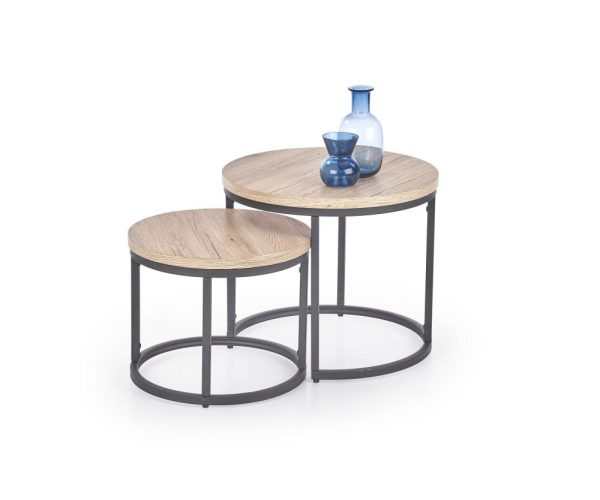 2 ławy stoliki kawowe loftowe - komplet OREO 1