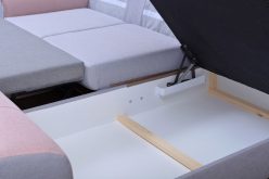 Duży miękki narożnik z dużą powierzchnią spania VISTULA 13