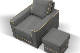 Wygodne fotele do salonu SIMONA B - piękne tkaniny do wyboru 24