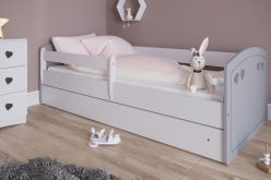 Łóżko dziecięce z materacem i ozdobnymi serduszkami BABY 180x80 - 3 KOLORY 4