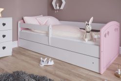 Łóżko dziecięce z materacem i ozdobnymi serduszkami BABY 180x80 - 3 KOLORY 5