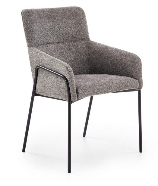 K327 szare krzesło ala fotel w stylu loft 122