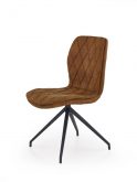 K237 krzesło tapicerowane w eko skóra na metalowej czarnej nodze w stylu loft różne kolory 2
