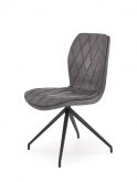 K237 krzesło tapicerowane w eko skóra na metalowej czarnej nodze w stylu loft różne kolory 5