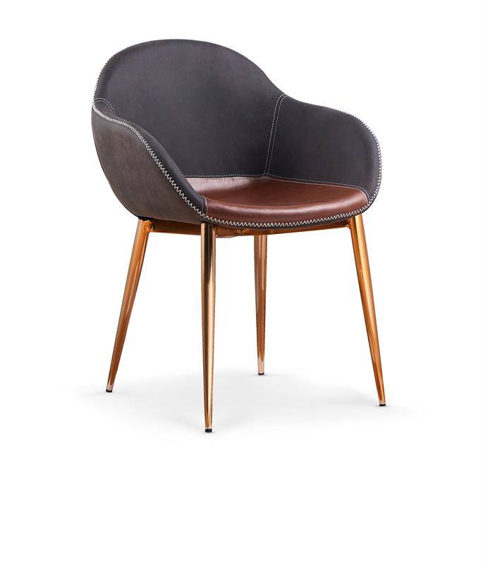 K304 krzesło tapicerowane w eko skóra w stylu vintage rustikal 49