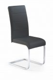 K85 krzesło różne kolory krzesło w eko skóra z wysokim oparciem na chromowanym stelażu 5
