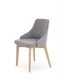 Krzesło TOLEDO tapicerowane w różnych kolorach na drewnianych nogach 2