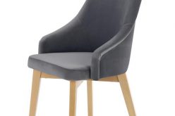 Krzesło TOLEDO tapicerowane w różnych kolorach na drewnianych nogach 14
