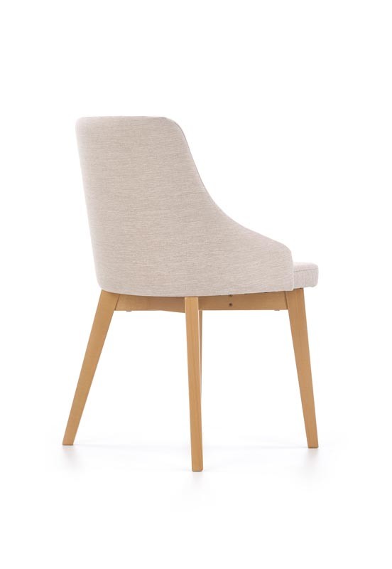 Krzesło TOLEDO tapicerowane w różnych kolorach na drewnianych nogach 1