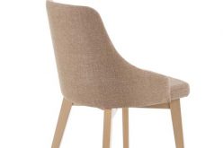 Krzesło TOLEDO tapicerowane w różnych kolorach na drewnianych nogach 17
