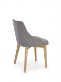 Krzesło TOLEDO tapicerowane w różnych kolorach na drewnianych nogach 5