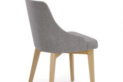 Krzesło TOLEDO tapicerowane w różnych kolorach na drewnianych nogach 4