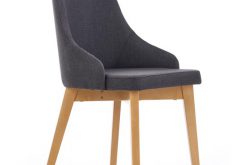 Krzesło TOLEDO tapicerowane w różnych kolorach na drewnianych nogach 8