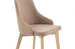 Krzesło TOLEDO tapicerowane w różnych kolorach na drewnianych nogach 9