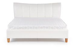 Białe łóżko 160x200 lub szare tapicerowane SAND 11