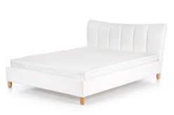 Białe łóżko 160x200 lub szare tapicerowane SAND 6