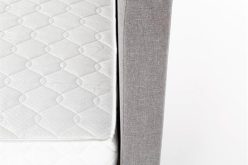 Wielokolorowe łóżko tapicerowane z szufladami MODERO 160 7