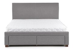 Wielokolorowe łóżko tapicerowane z szufladami MODERO 160 12