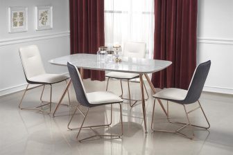BARCANO - stół nowoczesny z marmurowym blatem 75