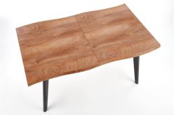 Stół z nieregularnym blatem rozkładany loftowy z metalowymi nogami 8 osobowy DICK 7