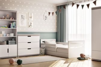 Łóżko łóżeczko dziecięce z materacem BUBU 180x80 różne kolory 76