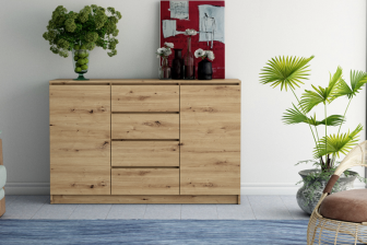Duże komody tanie BELLA DS24 140cm - modne kolory do wyboru 96