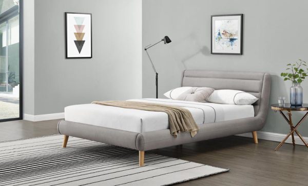Łóżko 140x200 tapicerowane z zagłówkiem ELANDA 140 1