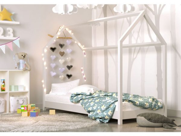Łóżko łóżeczko dziecięce DOMEK 160x80 - 3 KOLORY 1
