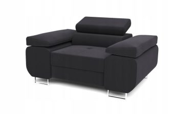 Salonowy fotel z ruchomym zagłówkiem WONDER - piękne tkaniny 238