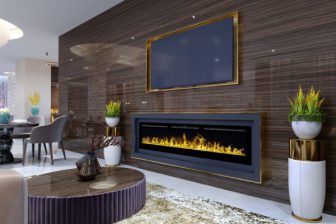Kominek elektryczny wiszący lub do zabudowy MAJESTIC 50 CZARNY 41